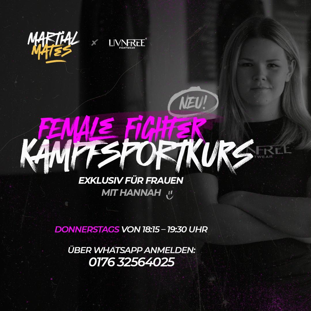 Female Fighter Kampfsportkurs Ankündigung – Exklusiv für Frauen in Hof