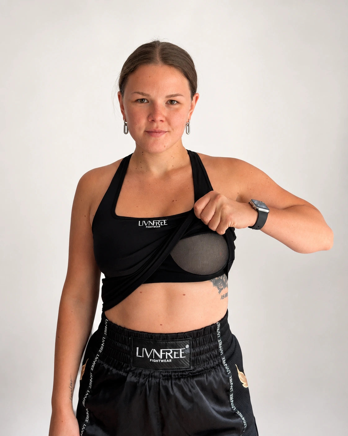 Crop Top mit integriertem Sport-BH