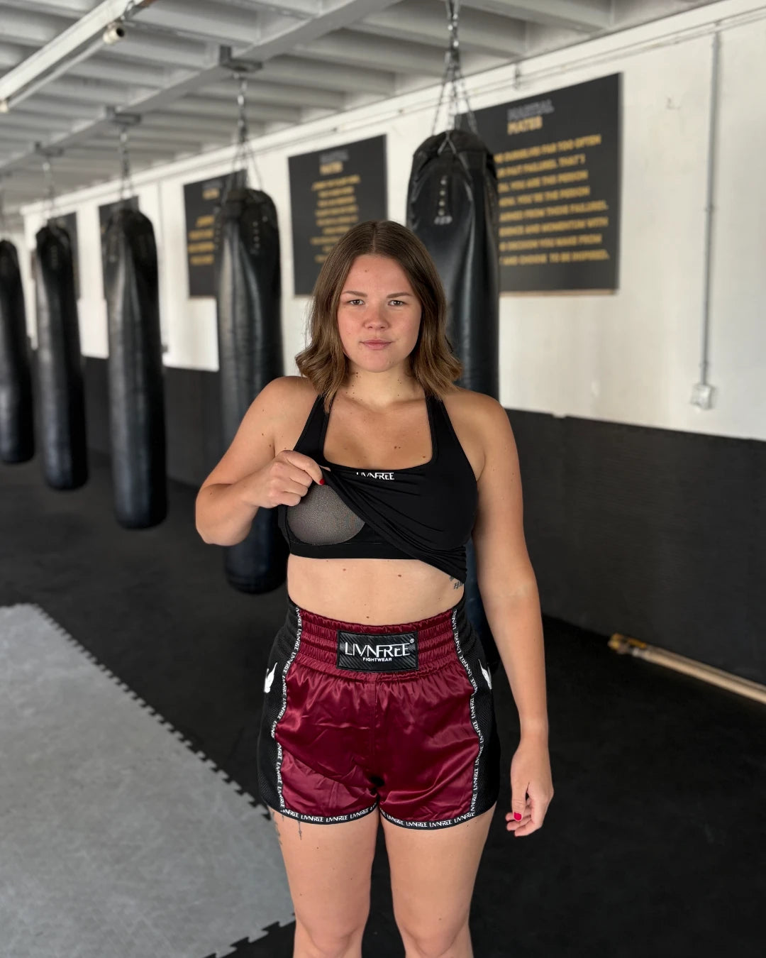 Crop Top mit integriertem Sport-BH