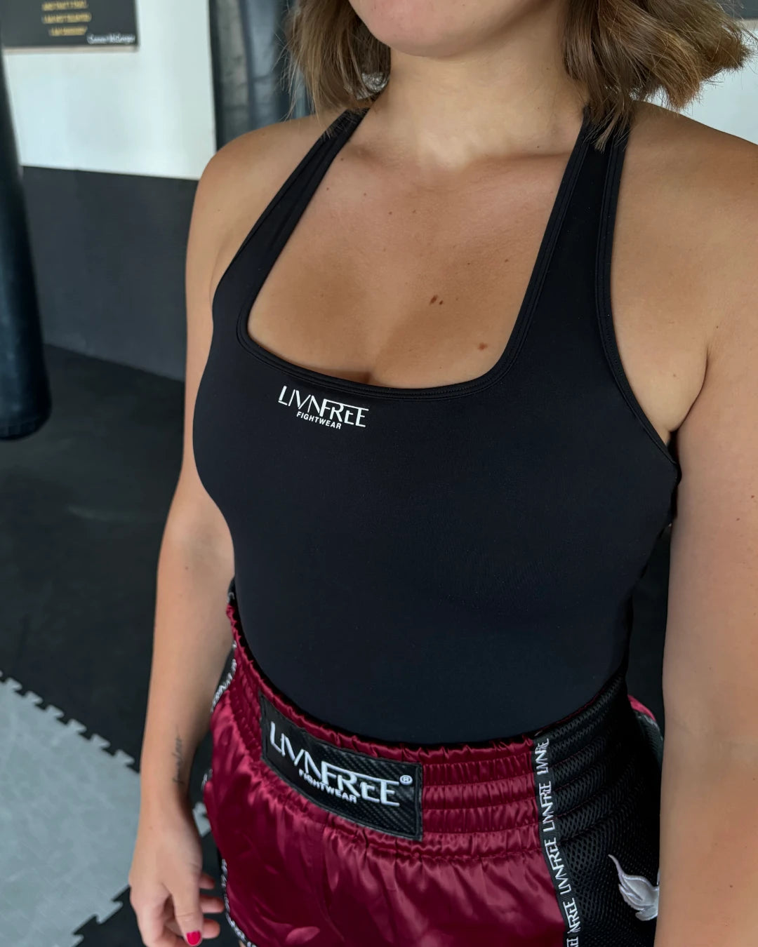 Crop Top mit integriertem Sport-BH
